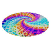 Strudel Rainbow Spiral Muster Schneidebrett (Ecke)