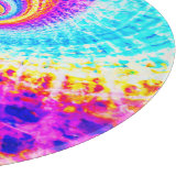 Strudel Rainbow Spiral Muster Schneidebrett (Ecke)