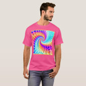 Strudel Rainbow Spiral Muster T-Shirt (Vorne ganz)