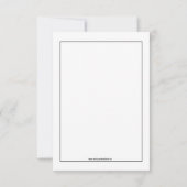 Strudel-weiße und schwarze einladung (Rückseite)