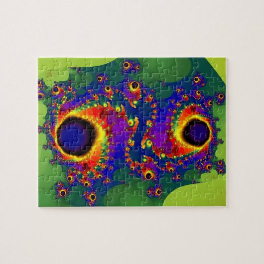 Strudeln | Rainbow Fraktal Art Puzzle (Horizontal)
