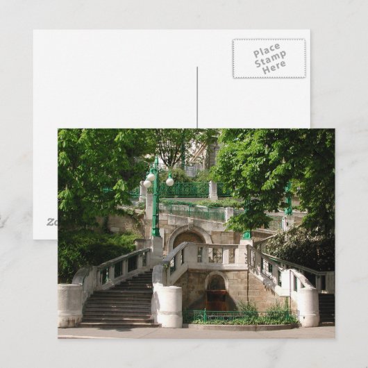 Strudlhofstiege Postkarte (Vorne/Hinten)