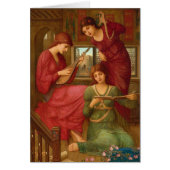 Strudwick Golden days CC1050 Pre-Raphaelite Karte (Vorne)