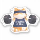 Struggle is Real Aufkleber (Vorderseite)