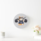 Struggle is Real Runde Wanduhr (Zuhause)