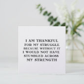 STRUGGLES 5.25 x 5.25 Karte (Stehend Vorderseite)