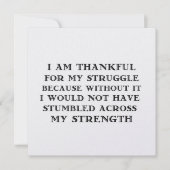 STRUGGLES 5.25 x 5.25 Karte (Vorderseite)