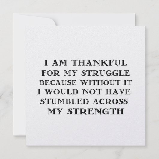 STRUGGLES 5.25 x 5.25 Karte (Vorderseite)