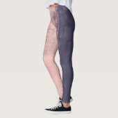 Struktur Art Style Pink Navy Blau Leggings (Links)