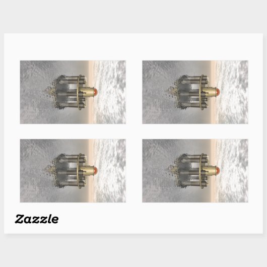 Struktur auf See Rechteckiger Aufkleber (Blatt)