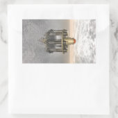 Struktur auf See Rechteckiger Aufkleber (Tasche)