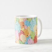Struktur der hellen Blätter Kaffeetasse (VorderseiteRechts)