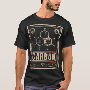 Struktur der Kohlenstoffmoleküle Vintage Wissensch T-Shirt
