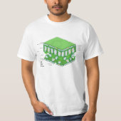 Struktur der linken Gewebe T-Shirt (Vorderseite)