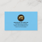 Struktur des kreativen GEBÄUDE Visitenkarte (Rückseite)