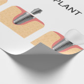 Struktur des Zahnimplantats Geschenkpapier (Ecke)