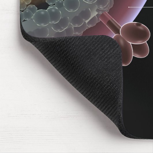 Struktur einer HIV-Zelle Mousepad (Ecke)