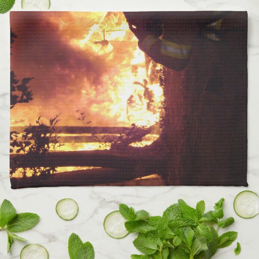 Struktur-Feuer Handtuch (Gefaltet)