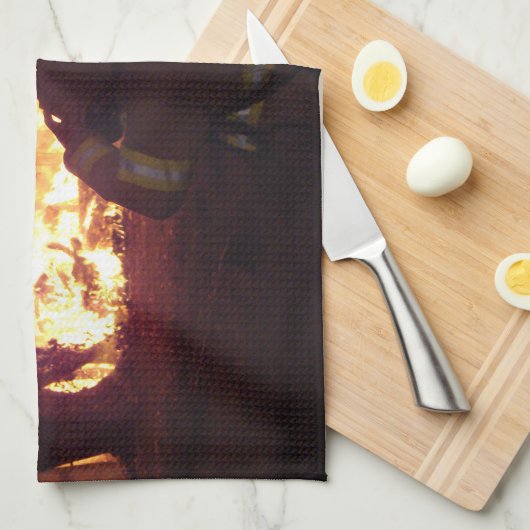 Struktur-Feuer Handtuch (Viertel Falte)