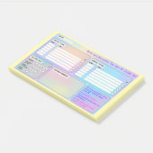 Struktur-Haftnotizen für Fokus & Self-Care Post-it Klebezettel (angewinkelt)