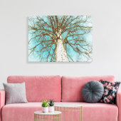 Struktur mit Zweigen Leinwanddruck (Insitu (Wohnzimmer))