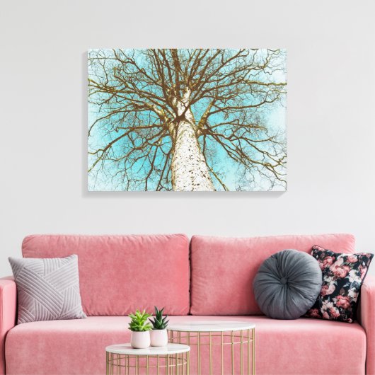 Struktur mit Zweigen Leinwanddruck (Insitu (Wohnzimmer))