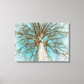 Struktur mit Zweigen Leinwanddruck (Vorderseite)