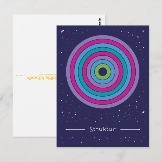 Struktur Postkarte (Vorne/Hinten)