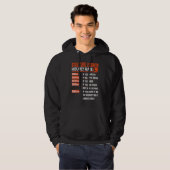 Struktur-Stundensatz Hoodie (Vorne ganz)