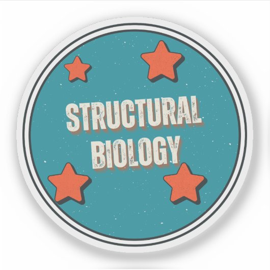 Strukturbiologie Aufkleber (Vorderseite)