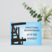 Strukturelle Eisenarbeiter Postkarte (Stehend Vorderseite)