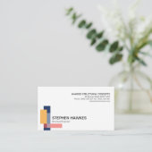 Strukturelle Gebäude-Block-Spalten-Technik Visitenkarte (Stehend Vorderseite)