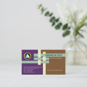 Strukturelle ineinander greifengelenk-Technik Visitenkarte (Stehend Vorderseite)