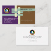 Strukturelle ineinander greifengelenk-Technik Visitenkarte (Vorne/Hinten)