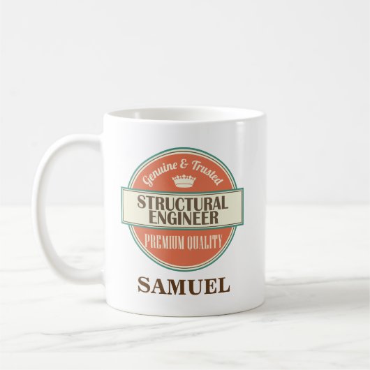 Struktureller Ingenieur-personalisiertes Kaffeetasse (Links)