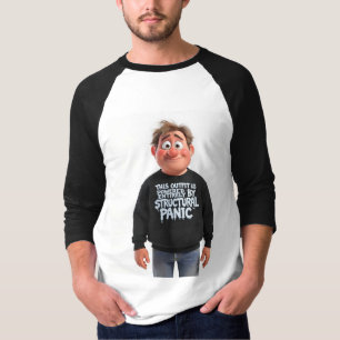 Strukturelles Panik-Lustiges Existentialistisches T-Shirt