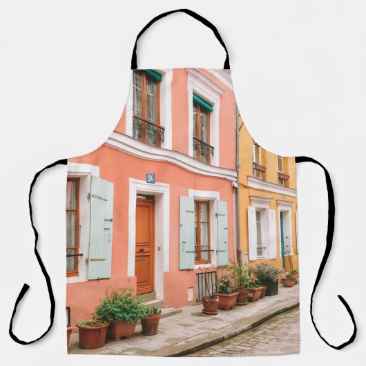 STRUKTURFOTOGRAFIE DES MULTICOLORIERTEN GEBÄUDE SCHÜRZE (Vorderseite)