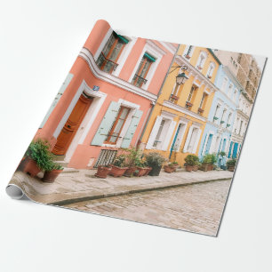 STRUKTURFOTOGRAFIE EINES MEHRFARBIGEN GEBÄUDES GESCHENKPAPIER
