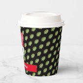 Strukturgenom Anpassen von Farbe und Text Pappbecher (Links)