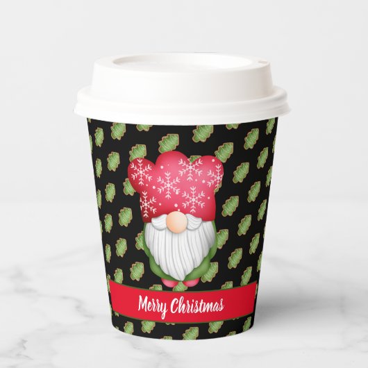 Strukturgenom Anpassen von Farbe und Text Pappbecher (Vorderseite)