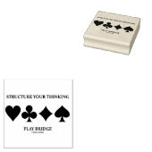 Strukturieren Sie Ihre Anzug der Bridge Card zum N Gummistempel (Stempel)