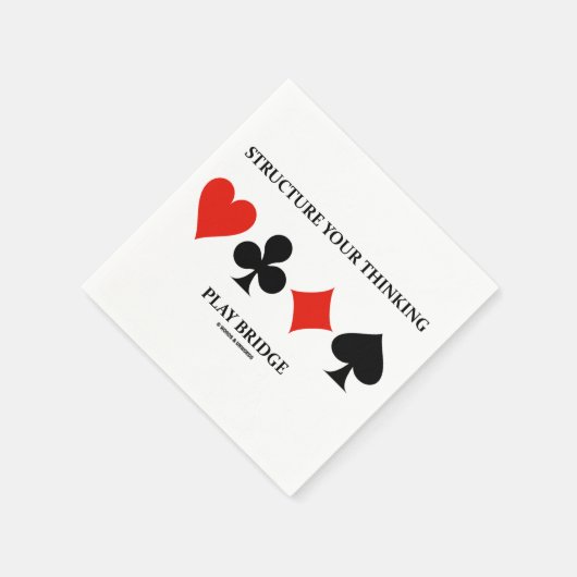 Strukturieren Sie Ihre Gedankenspielbrücke (Anzug  Serviette (Ecke)