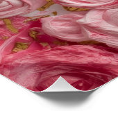 Strukturierte Blumenkunst – Weiches Blumen-Design Poster (Ecke)
