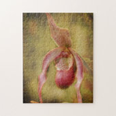 Strukturierte Frauenschuh Orchidee Puzzle (Vertikal)