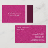 Strukturierte Fuschia SteinVisitenkarte (horz) Visitenkarte (Vorne/Hinten)