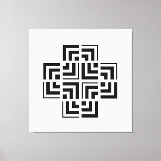 Strukturierte Geometrie | Modern Leinwanddruck