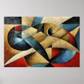Strukturierte geometrische Kunst Poster (Vorne)