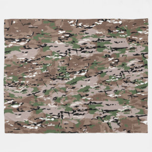 Strukturierte getarnte Army Camo Hund Fleecedecke