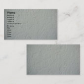 Strukturierte Gips-Wand-Visitenkarte Visitenkarte (Vorne/Hinten)
