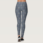 strukturierte graue Leggings (Rückseite)